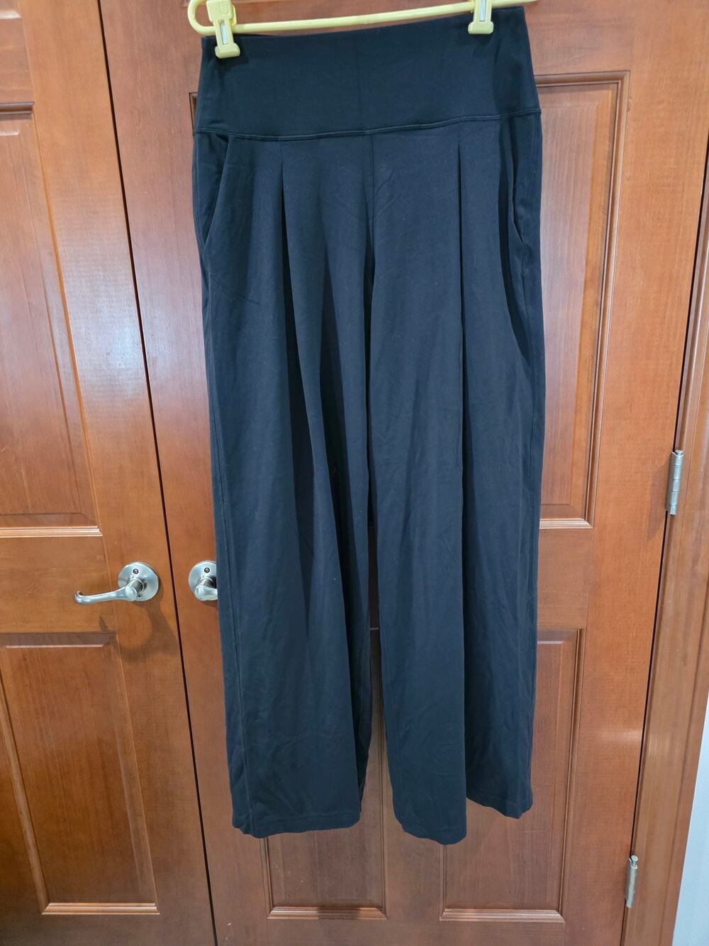 Lululemon Womens Align Palazzo Pant Sz 10 Black Wide-Leg High-Waist Atheisure
